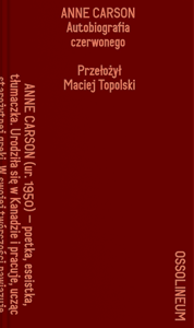 Autobiografia czerwonego. Powieść wierszem