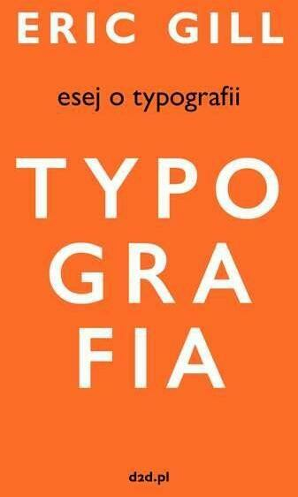 esej o typografii eric gill